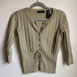 Axcess Green Button Up Sweater